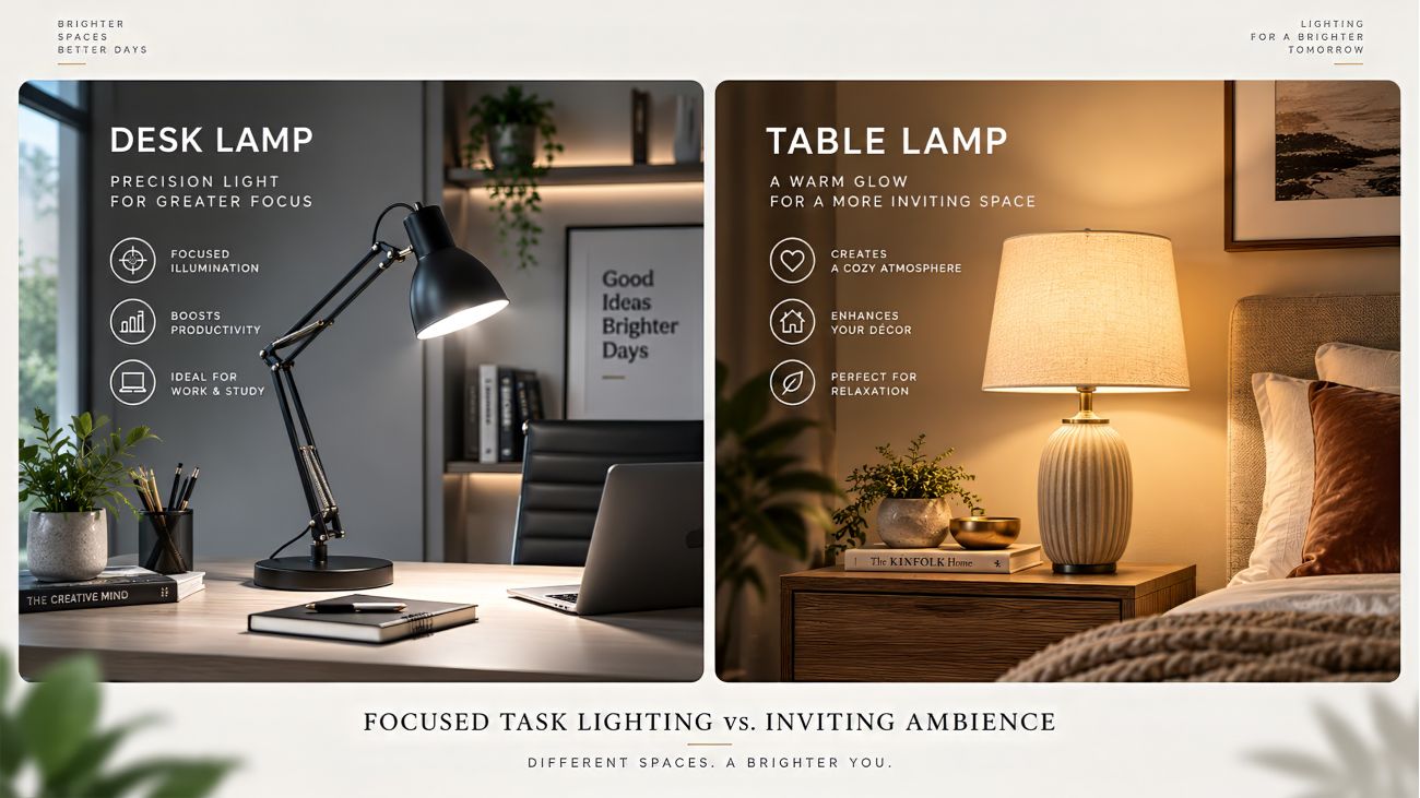 Desk Lamp VS Table Lamp