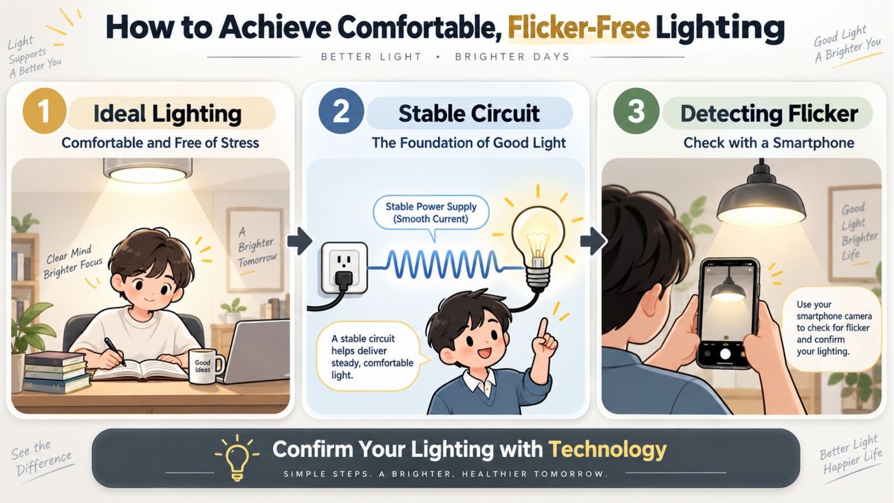 LED Flicker Test and Comfortable Lighting Guide