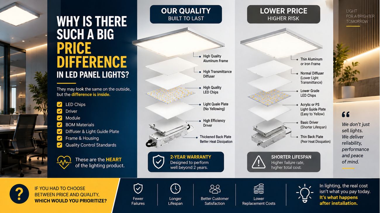 Big Price Difference in Lighting Products