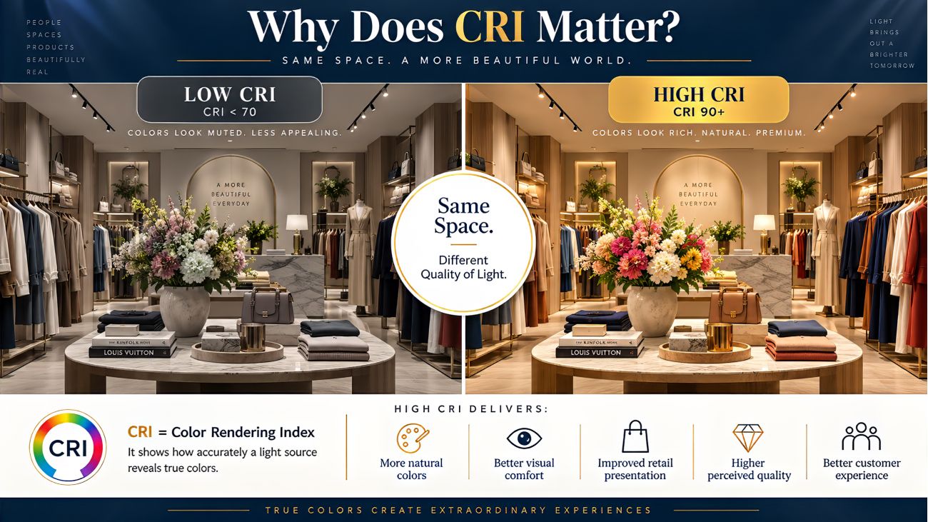 Why Does CRI Matter in Commercial Lighting