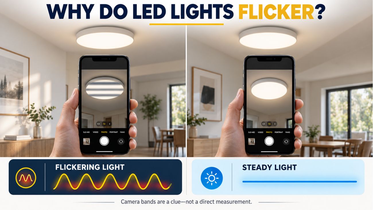 Why do LED lights flicker
