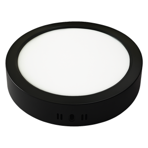 ABS Surface Round Black Panel_Spiral Lighting