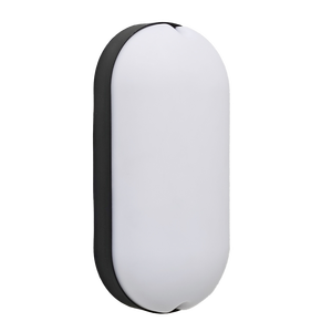 Bread Style Oval Black Bulkhead Light_Spiral Lighting