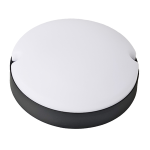 Bread Style Round Black Bulkhead Light_Spiral Lighting
