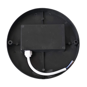 Bread Style Round Black Bulkhead Light_Spiral Lighting