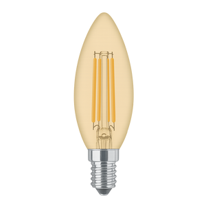 E14 C35 Filament Bulb Brown_Spiral Lighting
