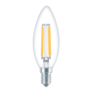 E14 C35 Filament Bulb Transparent_Spiral Lighting