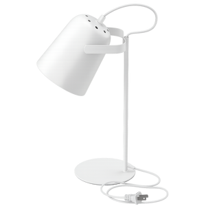 E27 Metal Table Lamp White_Spiral Lighting