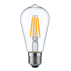 E27 ST64 Filament Bulb Transparent_Spiral Lighting