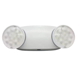 LED Round Fire Double Head Emergency Light White_Spiral Lighting