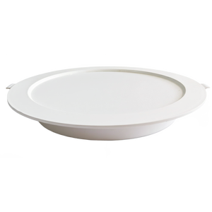 Pannello rotondo bianco da incasso PP