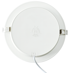 Pannello rotondo bianco da incasso PP