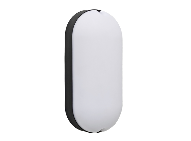 Bread Style Oval Black Bulkhead Light_Spiral Lighting