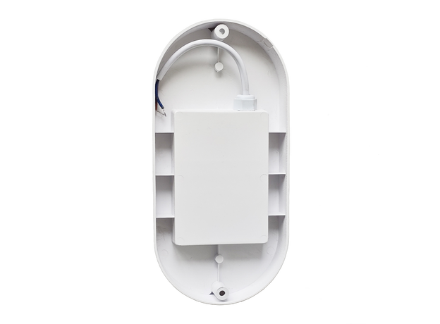 Bread Style Oval White Bulkhead Light_Spiral Lighting