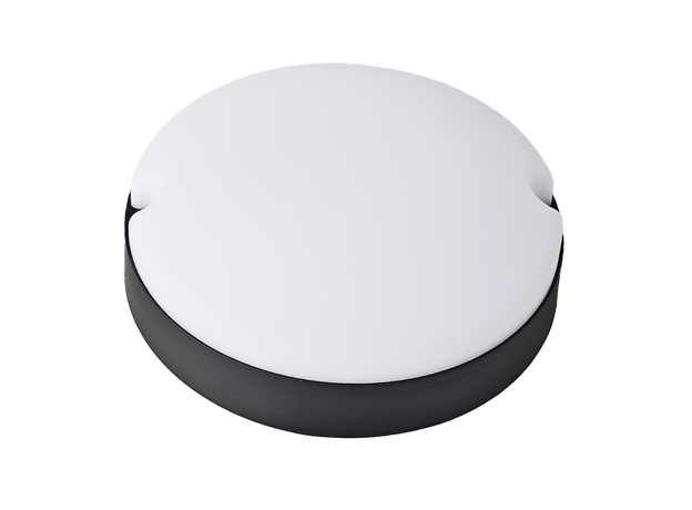 Bread Style Round Black Bulkhead Light_Spiral Lighting