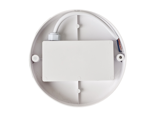 Bread Style Round White Bulkhead Light_Spiral Lighting