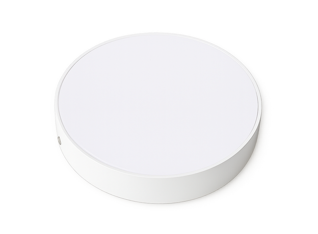 Crystal-B Surface White Round Panel_Spiral Lighting