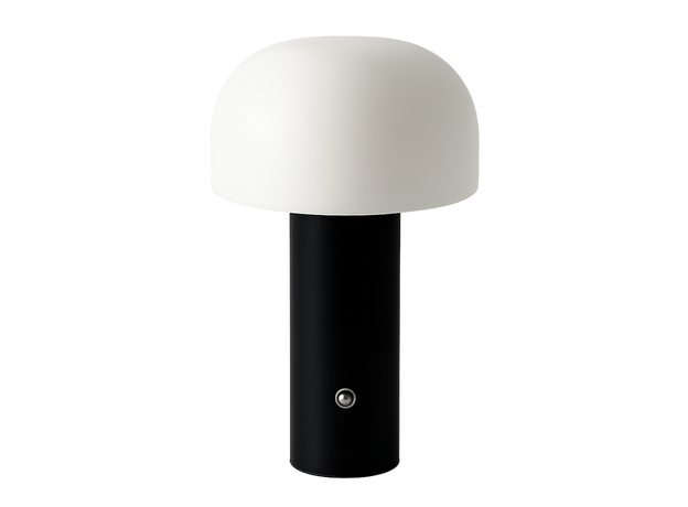 Dome Black & White LED Table Lamp_Spiral Lighting