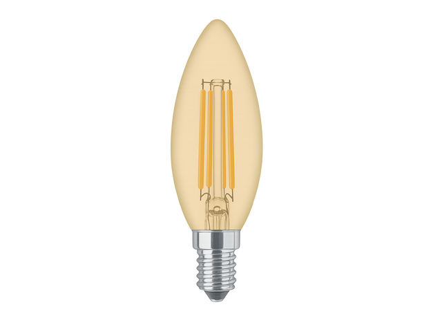 E14 C35 Filament Bulb Brown_Spiral Lighting