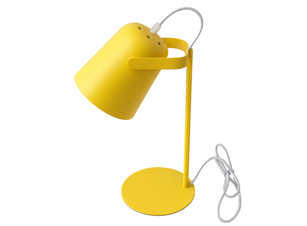 E27 Metal Table Lamp Yellow_Spiral Lighting