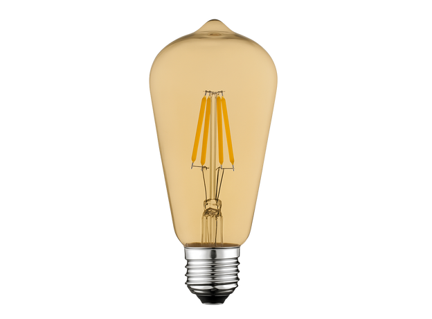 E27 ST64 Filament Bulb Brown_Spiral Lighting