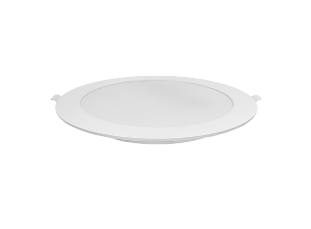 Iron Plastic Recessed Round Panel_Spiral Lighting