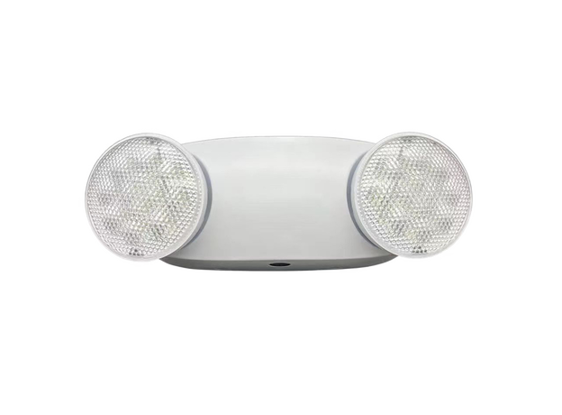 LED Round Fire Double Head Emergency Light White_Spiral Lighting