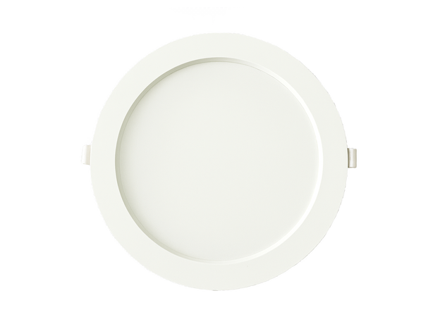 PP Recessed Round White Panel_Spiral Lighting