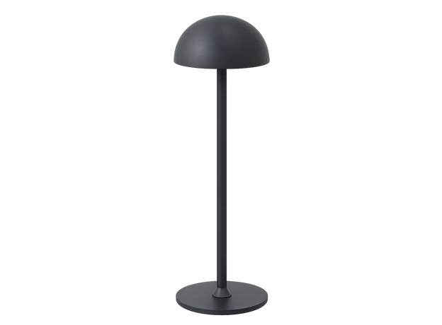 Slim Black Dome LED Table Lamp_Spiral Lighting