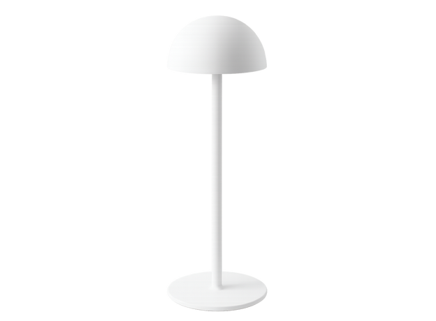 Slim White Dome LED Table Lamp_Spiral Lighting