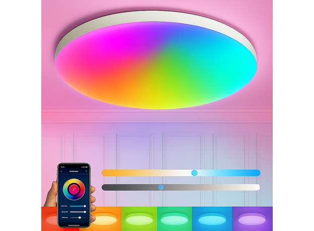 Smart IP44 Ceiling Light_Spiral Lighting