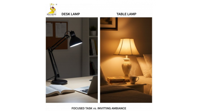 Desk Lamp VS Table Lamp