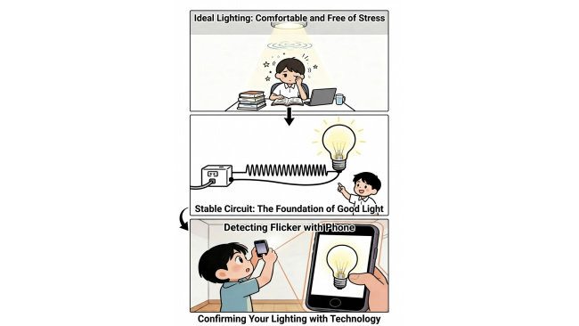 LED Flicker Test and Comfortable Lighting Guide