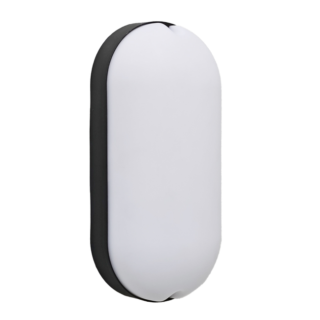 Bread Style Oval Black Bulkhead Light_Spiral Lighting