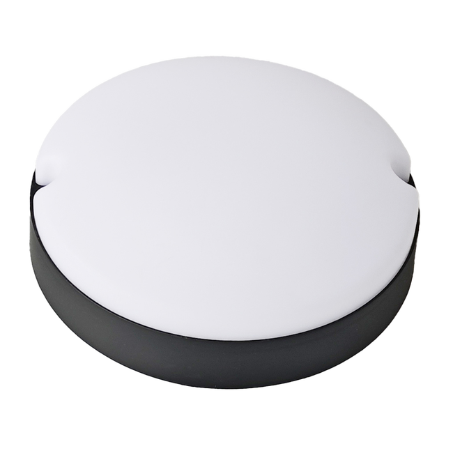 Bread Style Round Black Bulkhead Light_Spiral Lighting