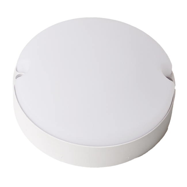 Bread Style Round White Bulkhead Light_Spiral Lighting