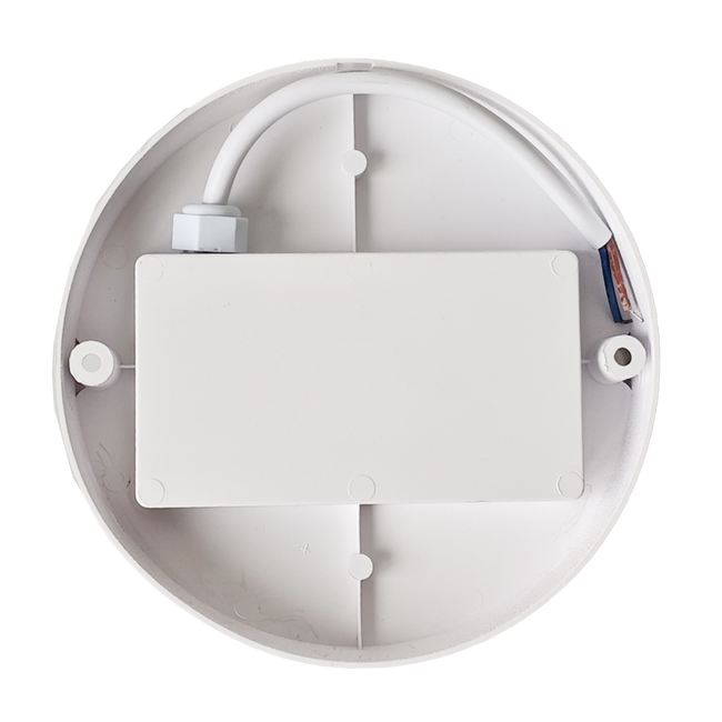 Bread Style Round White Bulkhead Light_Spiral Lighting