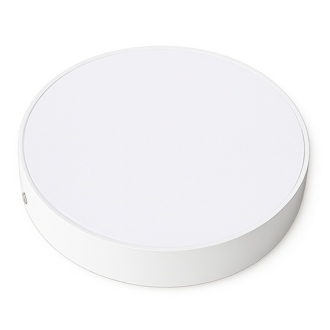 Crystal-B Surface White Round Panel_Spiral Lighting