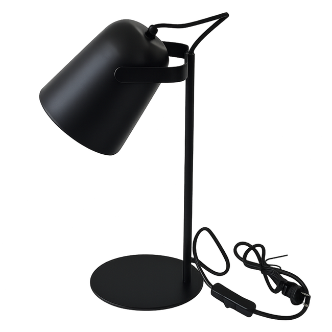 E27 Metal Table Lamp Black_Spiral Lighting