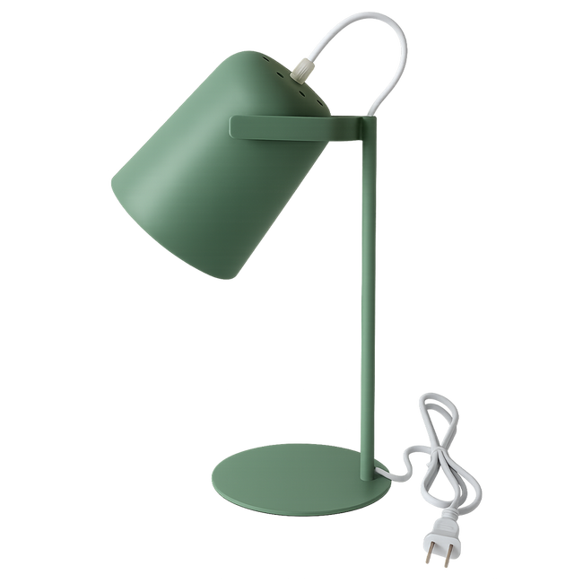 27 Metal Table Lamp Green_Spiral Lighting