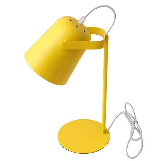 E27 Metal Table Lamp Yellow_Spiral Lighting