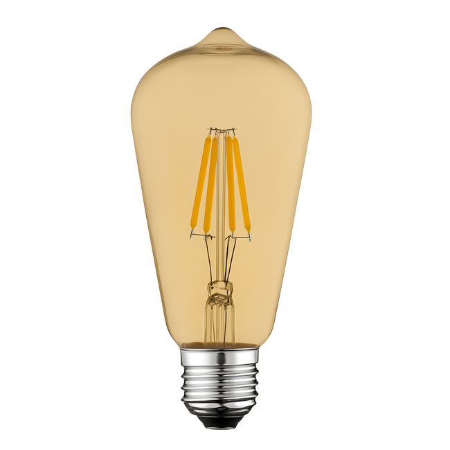 E27 ST64 Filament Bulb Brown_Spiral Lighting