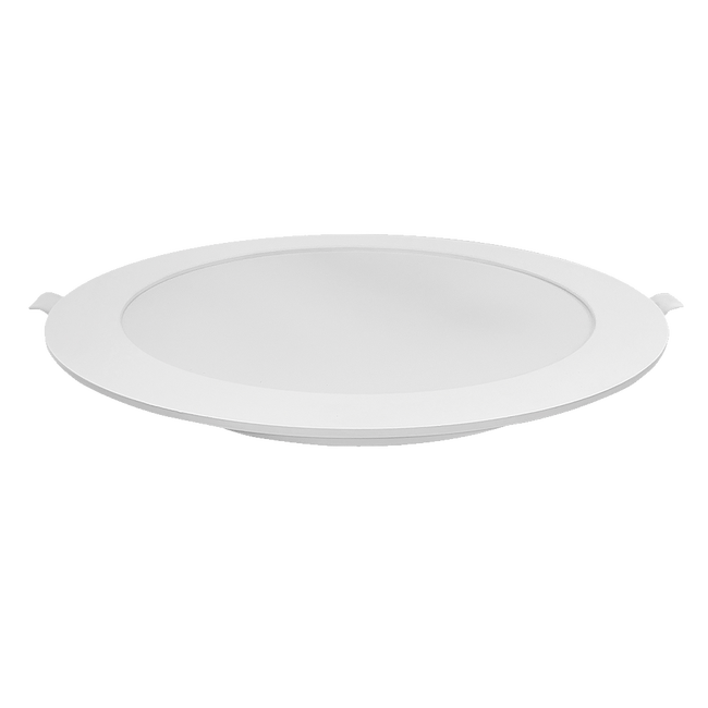 Iron Plastic Recessed Round Panel_Spiral Lighting