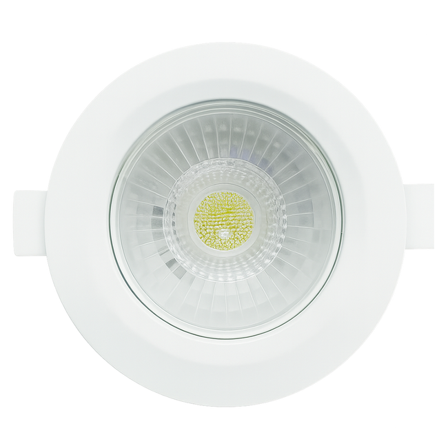 Rotatable Plastic COB Round Downlight_Spiral Lighting