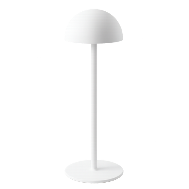 Slim White Dome LED Table Lamp_Spiral Lighting