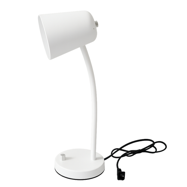 White E27 Adjustable Table Lamp_Spiral Lighting