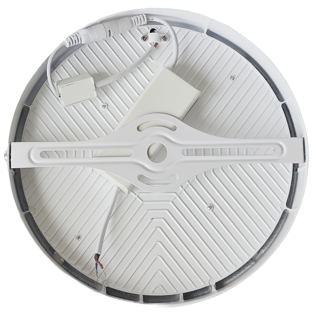 Crystal-B Surface White Round Panel_Spiral Lighting