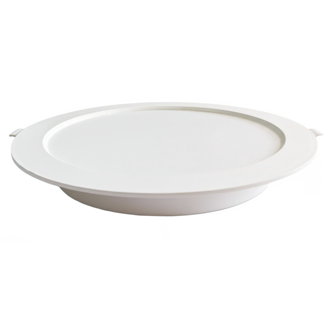 PP Recessed Round White Panel_Spiral Lighting