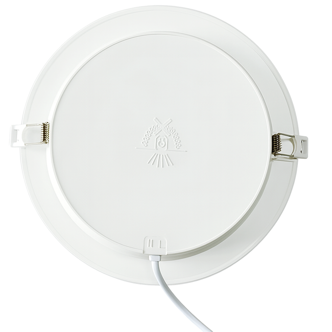 PP Recessed Round White Panel_Spiral Lighting