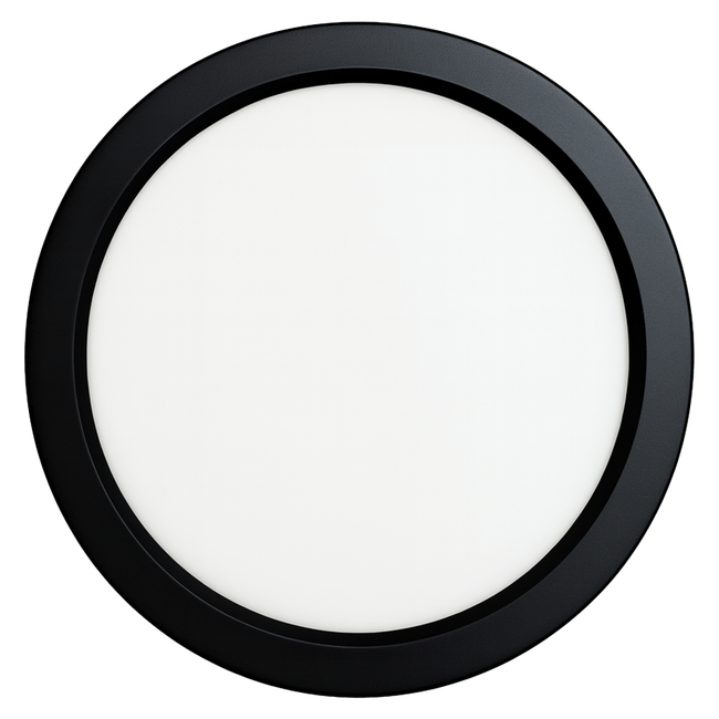 ABS Surface Round Black Panel_Spiral Lighting
